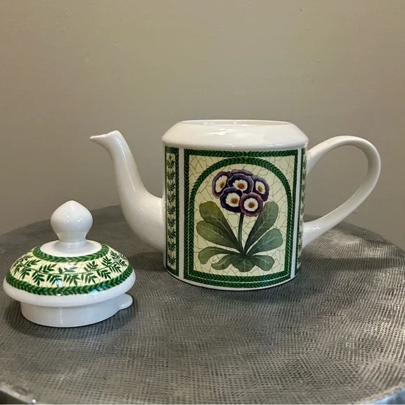 Arthur Wood ~ Primrose Botanical Vintage Large Teapot with Lid Made in England - Picture 6 of 13